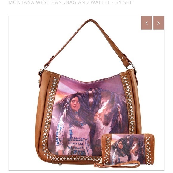 Montana West Handbags - Montana west conceal carry handbag and wallet set